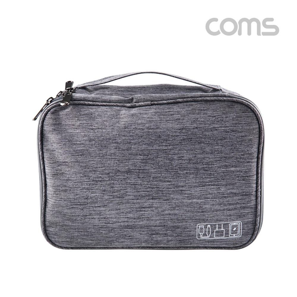 Coms 여행용 가방(디지털 백), 다용도 포켓 주머니, 케이블 보관 휴대, 27x20x8cm