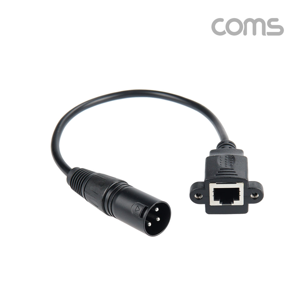 Coms 캐논 변환 케이블 / 캐논(M)/RJ45(F) / 30cm / XLR(Canon, 3P mic)