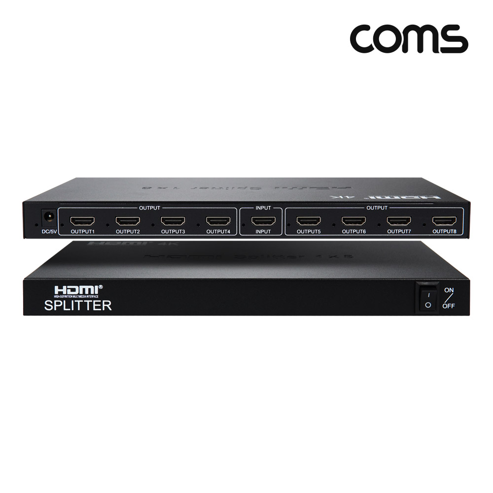 Coms HDMI 분배기 1:8 4K@30Hz UHD 3840 X 2160