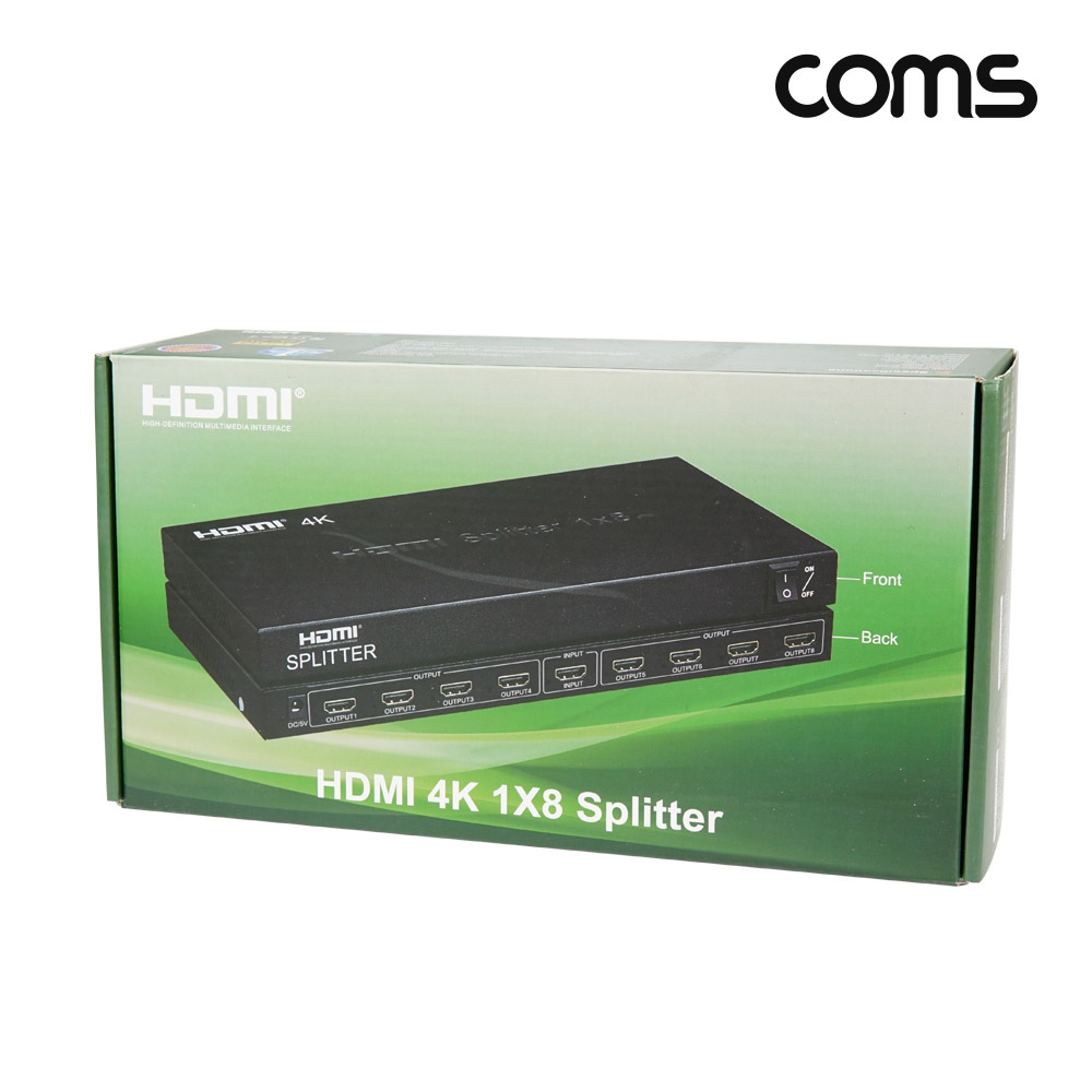 Coms HDMI 분배기 1:8 4K@30Hz UHD 3840 X 2160