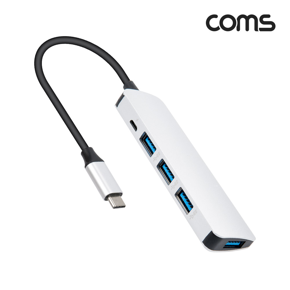 Coms Type C USB 3.0 허브 4포트 4Port 컨버터 OTG C타입