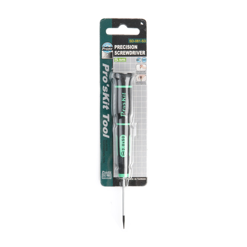 PROKIT (SD-081-S3) 정밀 일자 드라이버 2.0 x 50mm 컴퓨터, 스마트폰, 전자제품 수리