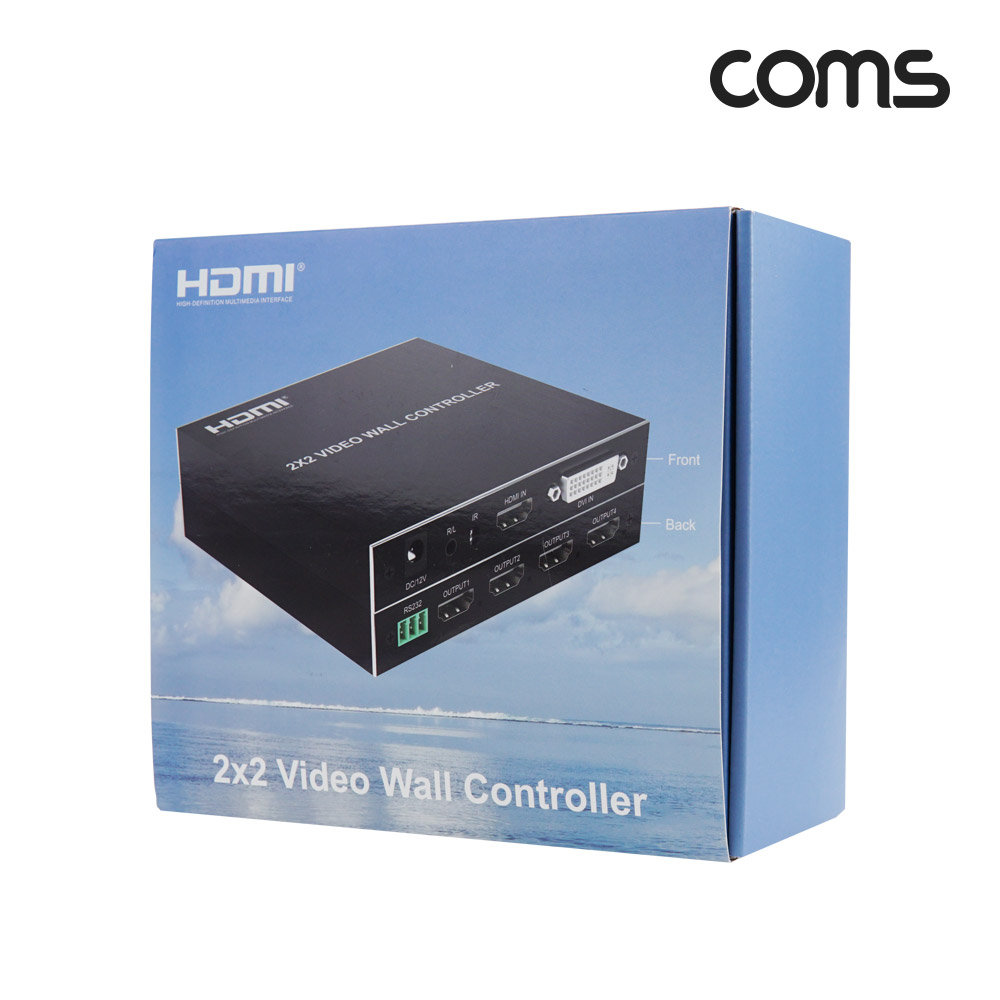 Coms HDMI 멀티비젼 1:4 2x2 / DID 비디오월 / 1080P@60Hz FHD / TV WALL