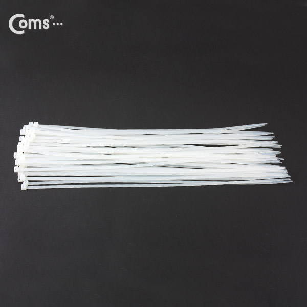 Coms 케이블 타이(50pcs), CHS-5 x 400/흰색, 400mm x 5mm