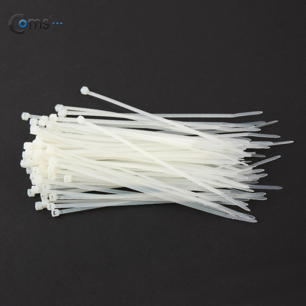 Coms 케이블 타이(100pcs), CHS-3 x 150/흰색, 150mm x 3mm