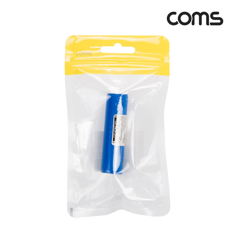 Coms 18650 충전지 리튬이온 배터리 3000mAh KC인증제품 1개입 낱개판매