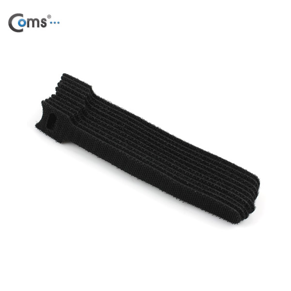 Coms 벨크로 타이(10pcs), MGT-150, 150mm/Black/케이블 타이