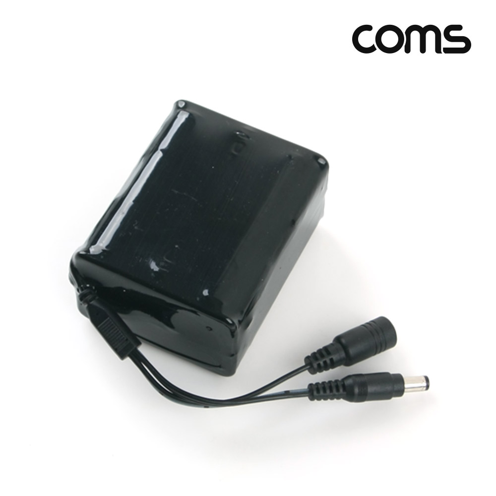 Coms 18650 충전지 팩(Y자형), DC12V 6A , 3.7V/3000mA 6ea