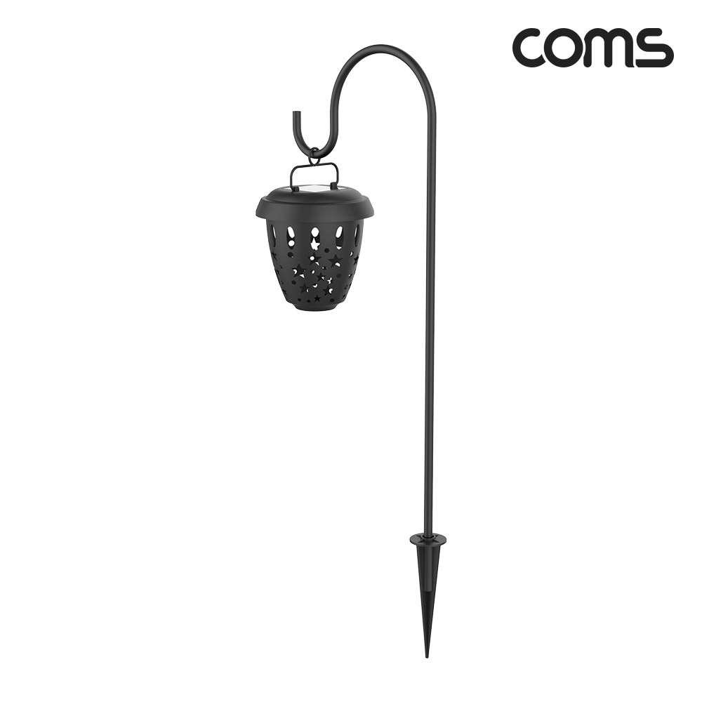 Coms 태양광 LED 정원등 가로등형 잔디등 야외등 전원주택 테라스 조명등 데크등