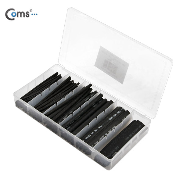 Coms 수축 튜브 세트(100pcs), HST-100B, 검정