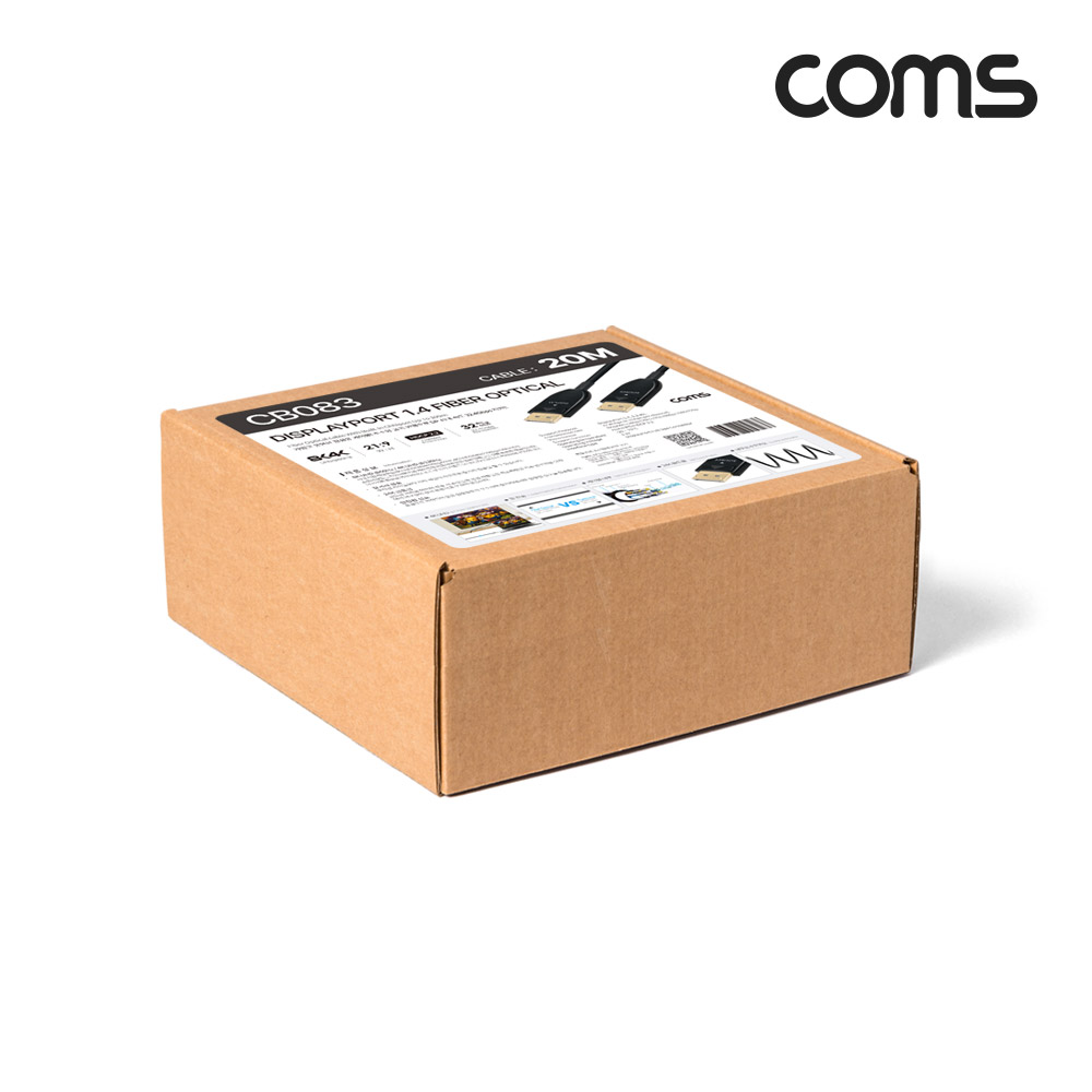 Coms 디스플레이포트(DisPlayPort) 광(AOC) 리피터 케이블 DP1.4 8K@60Hz 20M