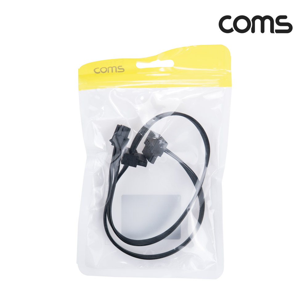 Coms SATA 전원 케이블 SATA(M) 꺾임 ATX Mini 4P(Lenovo 메인보드전용) 45cm