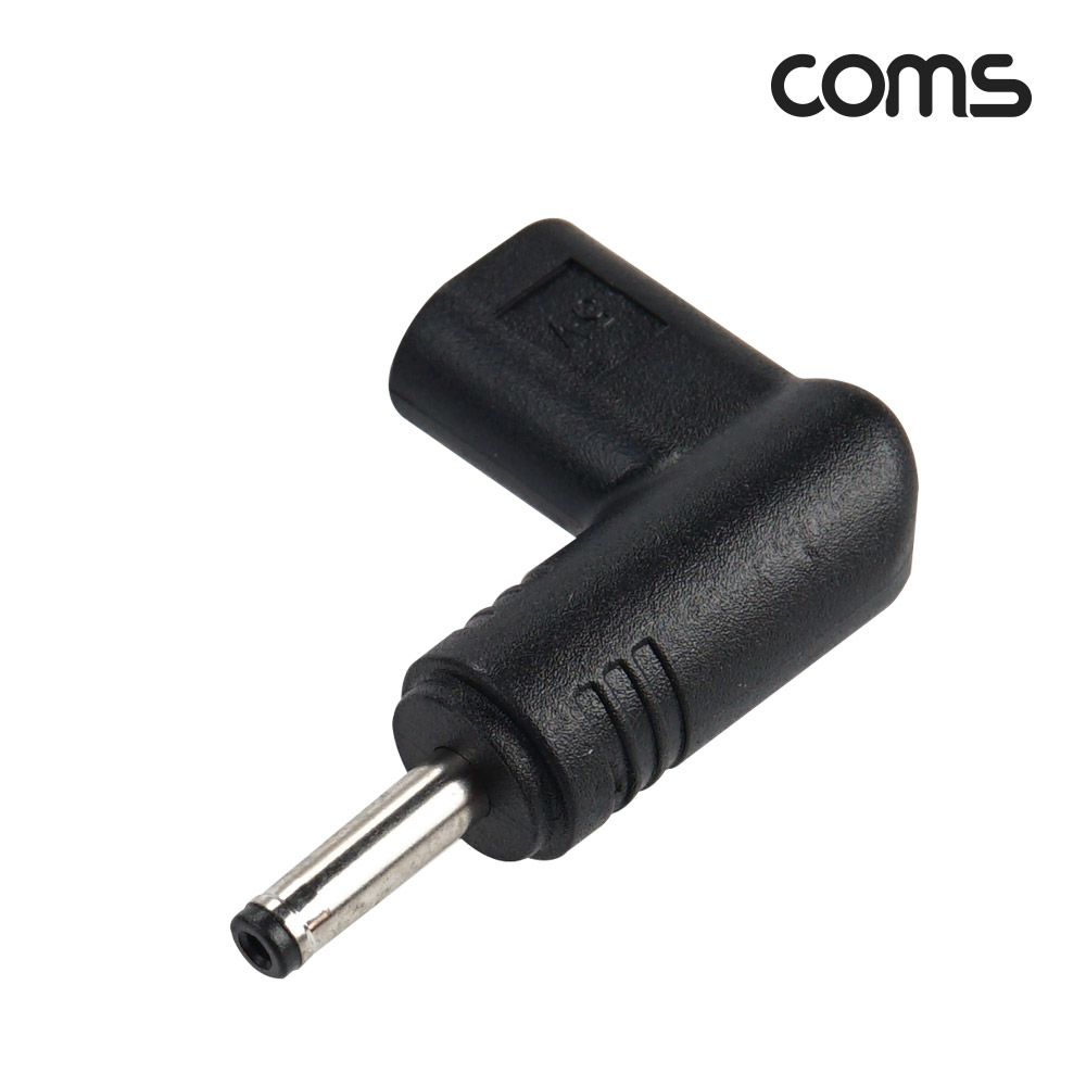 Coms USB 3.1(Type C) 노트북 젠더 DC 3.5 내경 1.35 변환 5V,꺾임 꺽임