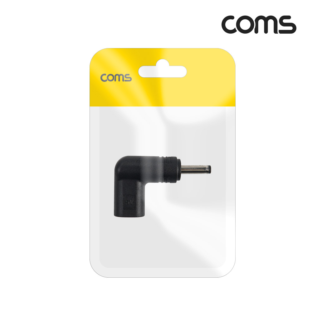 Coms USB 3.1(Type C) 노트북 젠더 DC 3.5 내경 1.35 변환 5V,꺾임 꺽임