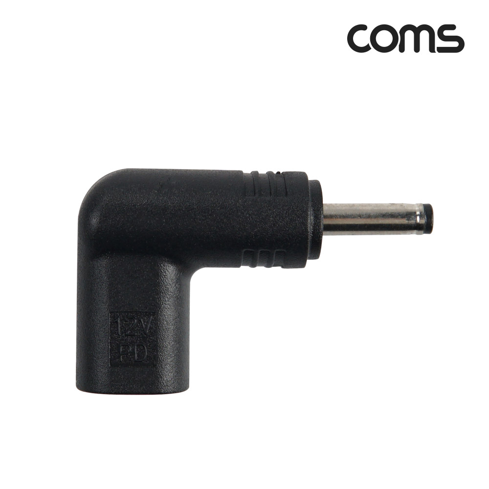 Coms USB 3.1(Type C) 노트북 젠더 DC 3.5 내경 1.35 변환 12V, 꺾임 꺽임