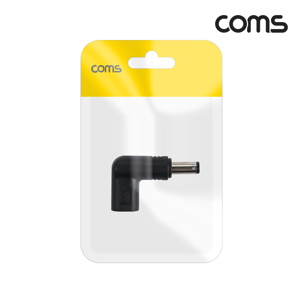 Coms USB 3.1(Type C) 노트북 젠더 DC 5.5 내경 2.1 변환 12V, 꺾임 꺽임