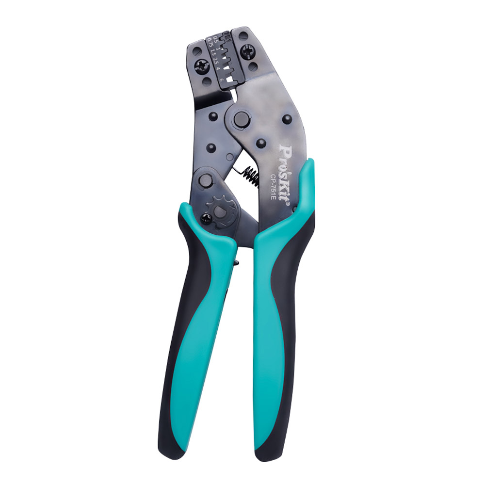 PROKIT (CP-751E) 7.5형 단자 클림핑 툴 터미널 압착기 AWG 20-18/17-16/14/12/10