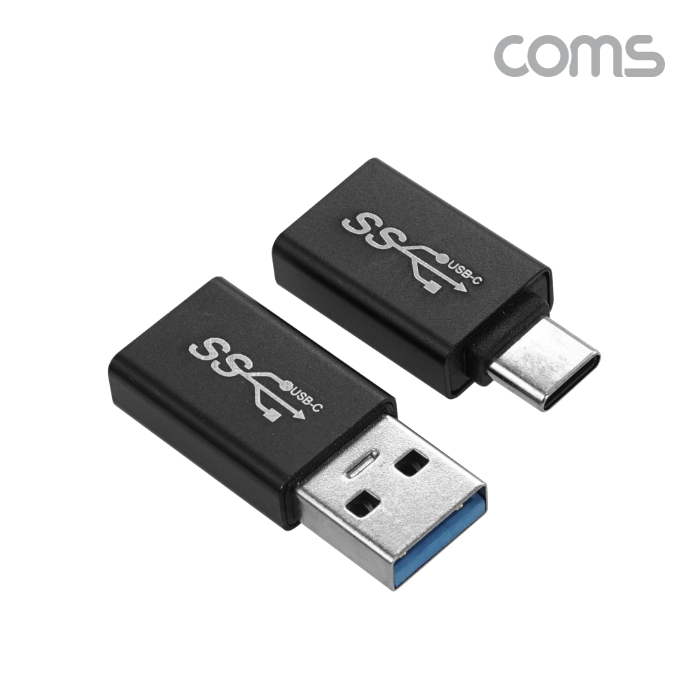 Coms USB 3.1 Type C 젠더 2세트, A 3.0 to C, MF, Superspeed, 5Gbps