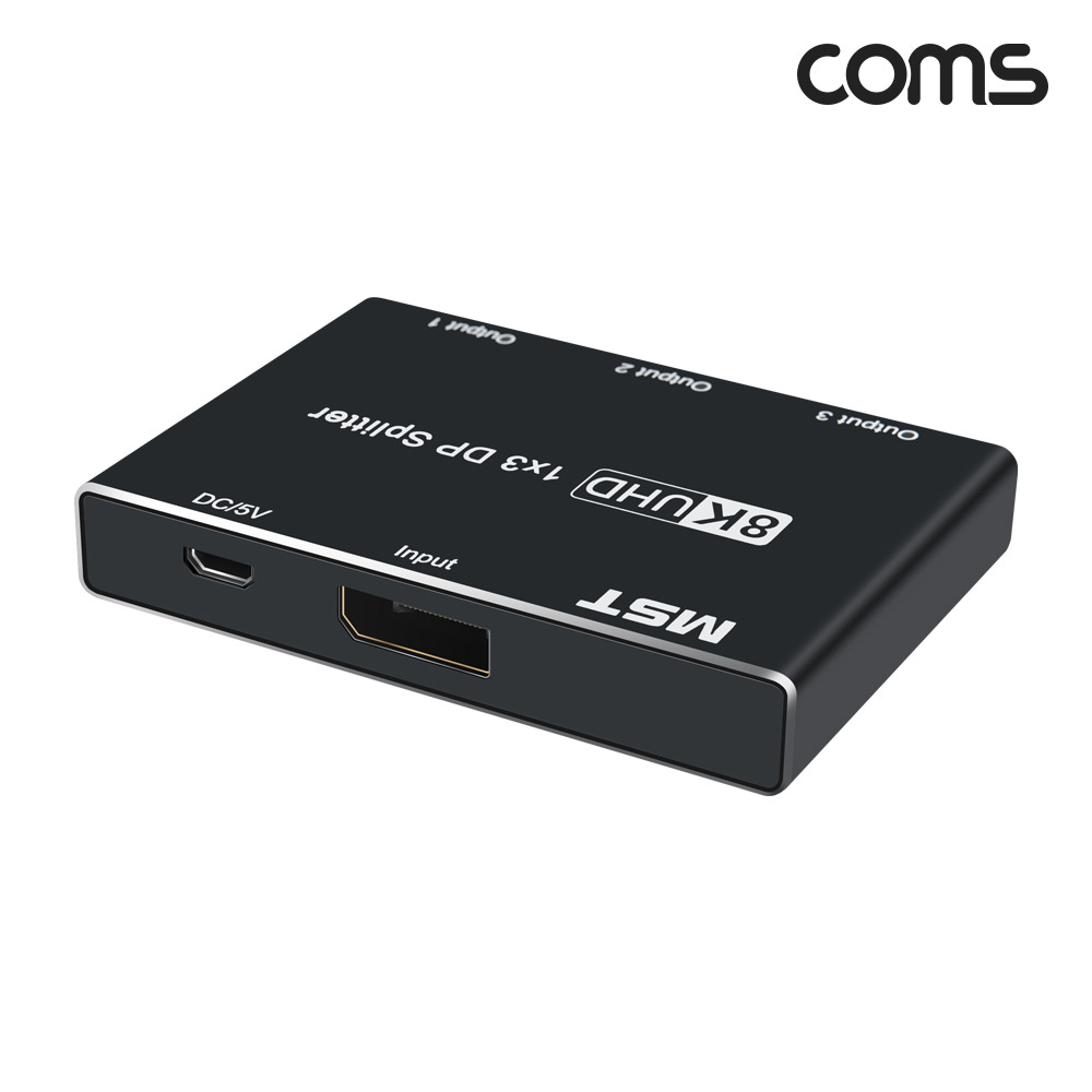 Coms 디스플레이포트 분배기 1:3 DP1.2 8K4K UHD DisplayPort