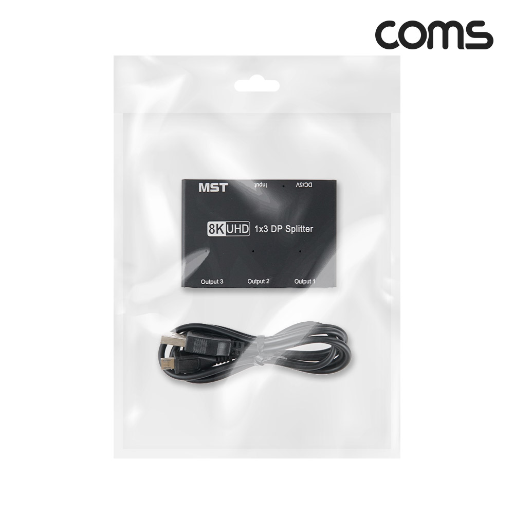 Coms 디스플레이포트 분배기 1:3 DP1.2 8K4K UHD DisplayPort
