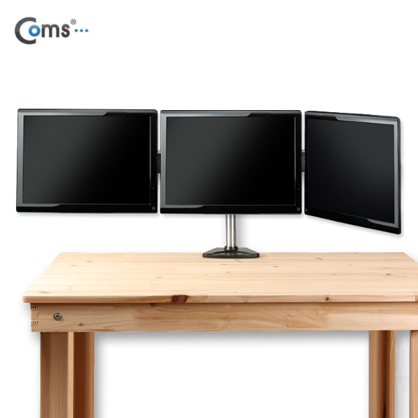 Coms LCD 모니터 거치대, 3단 블랙