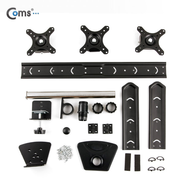 Coms LCD 모니터 거치대, 3단 블랙