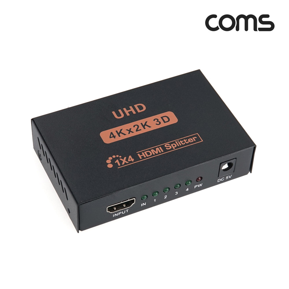 Coms HDMI 분배기 1:4 4K@30Hz 3840x2160 UHD