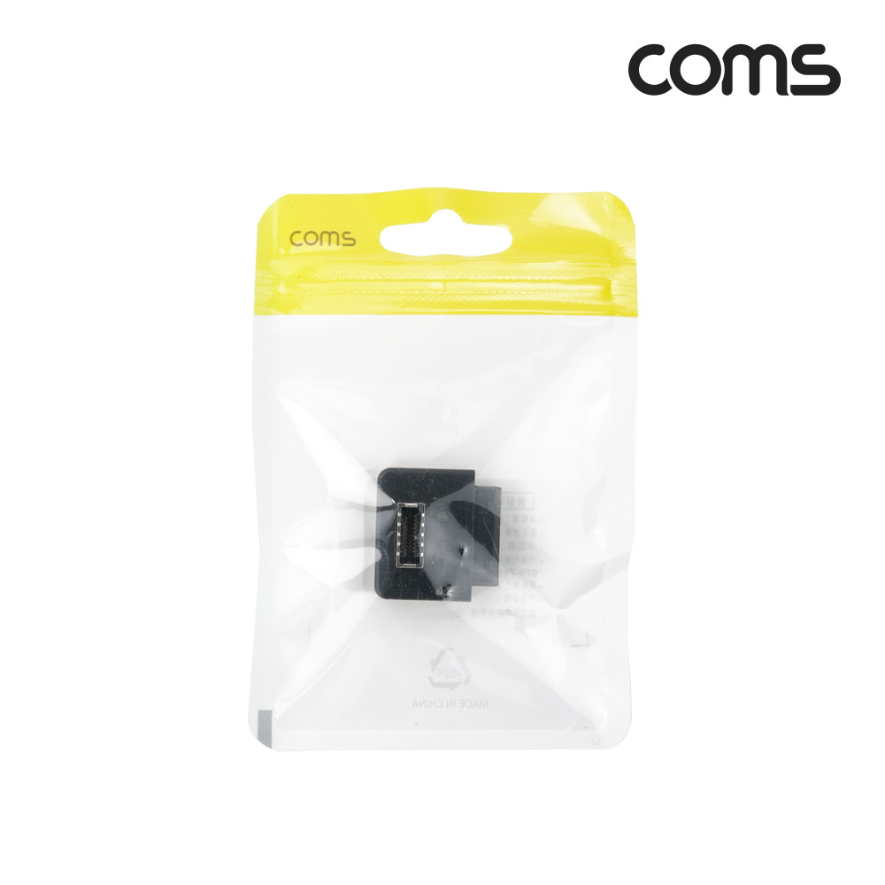 Coms USB 3.0 19핀/20핀 to USB 3.1 Type E 꺾임 젠더 A타입 F/F 메인보드 마더보드