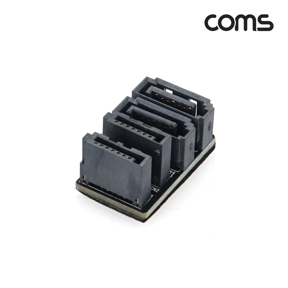 Coms SATA 연장 젠더 MFx2 2포트 꺾임형 180도
