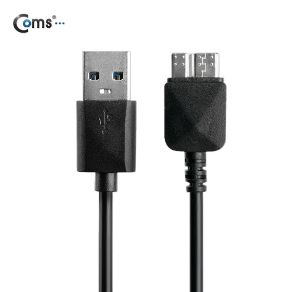 Coms 노트3용/Micro USB(B) 케이블(Box), black