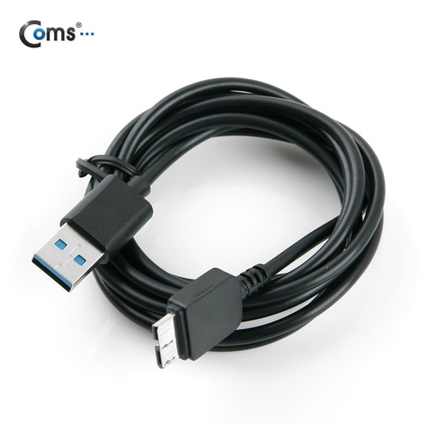 Coms 노트3용/Micro USB(B) 케이블(Box), black