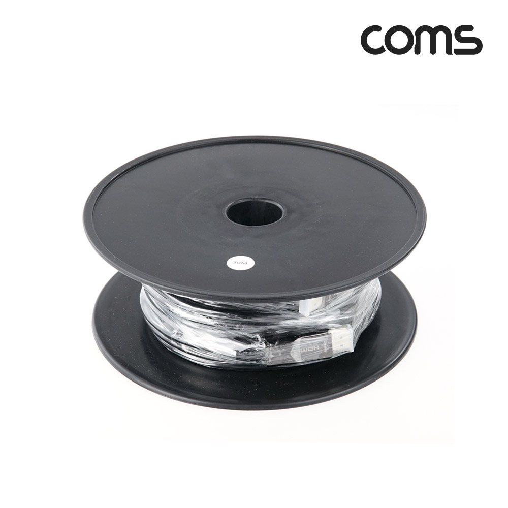 Coms HDMI 2.1 AOC 리피터 광케이블 30M 8K@60Hz 4K@120Hz 48Gbps Optical+Coaxial