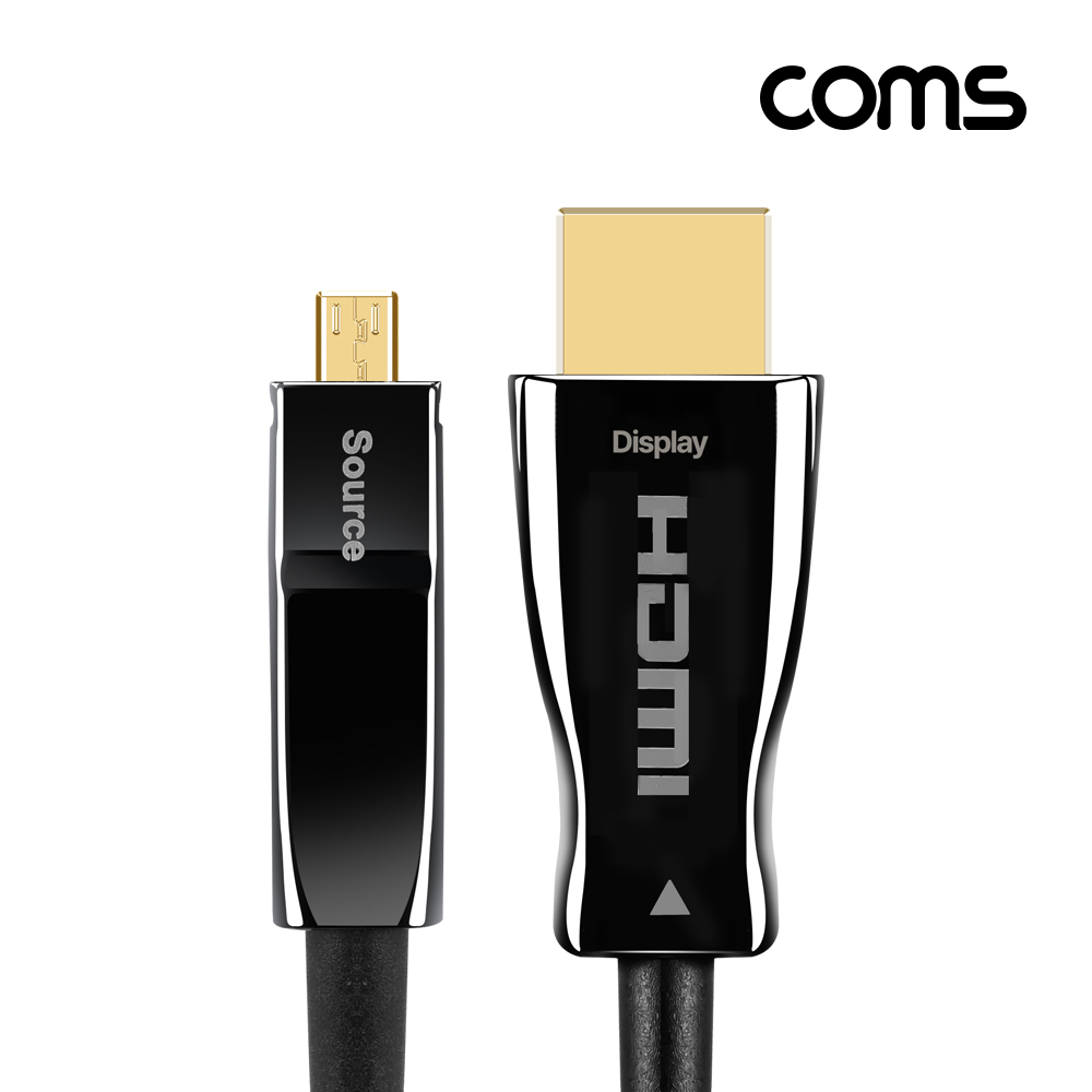 Coms AOC 4 iN1 광 리피터 케이블 8K4K@60Hz HDMI DP DVI Type C USB 3.1 Displayport C타입 디스플레이포트 변환젠더 컨버터