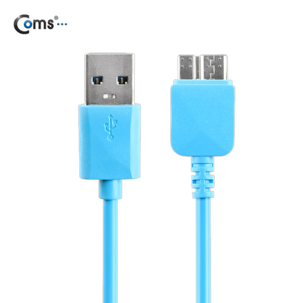 Coms 노트3용/Micro USB(B) 케이블(Box), sky blue