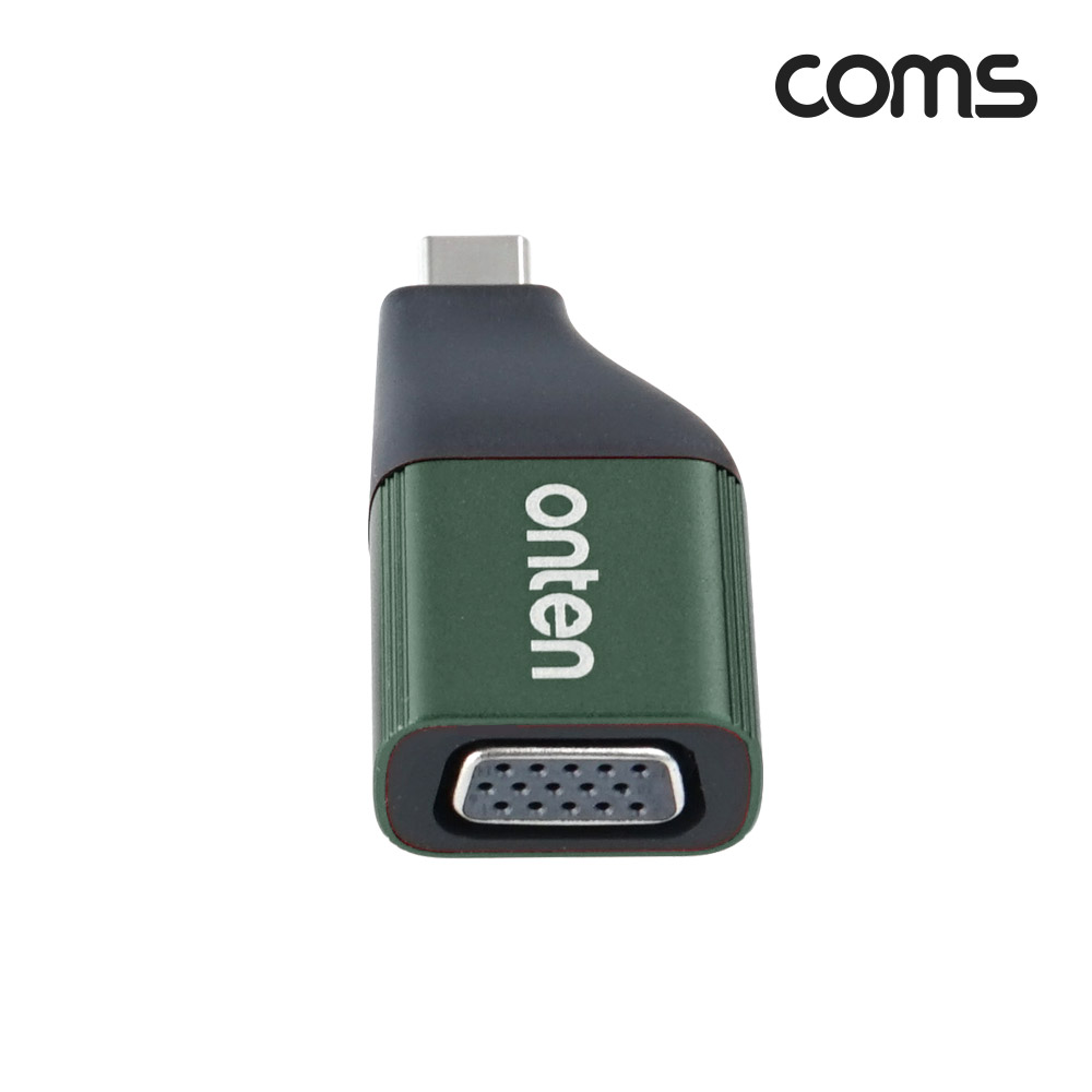 Coms USB Type C to VGA 컨버터 변환 젠더 C타입 1080p@60Hz FHD D-SUB RGB