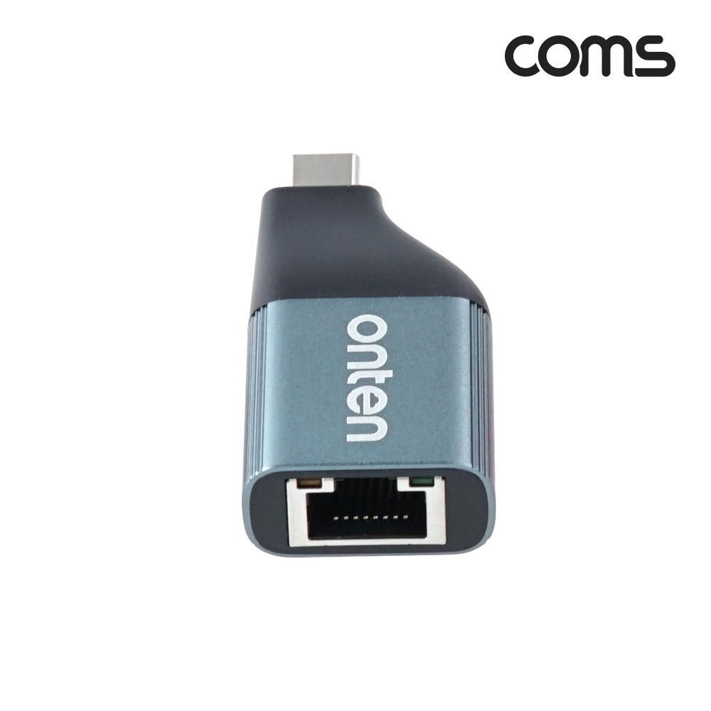 Coms USB Type C to RJ45 기가비트 Gigabit 이더넷 유선랜카드 컨버터 C타입 네트워크 1000Mbps