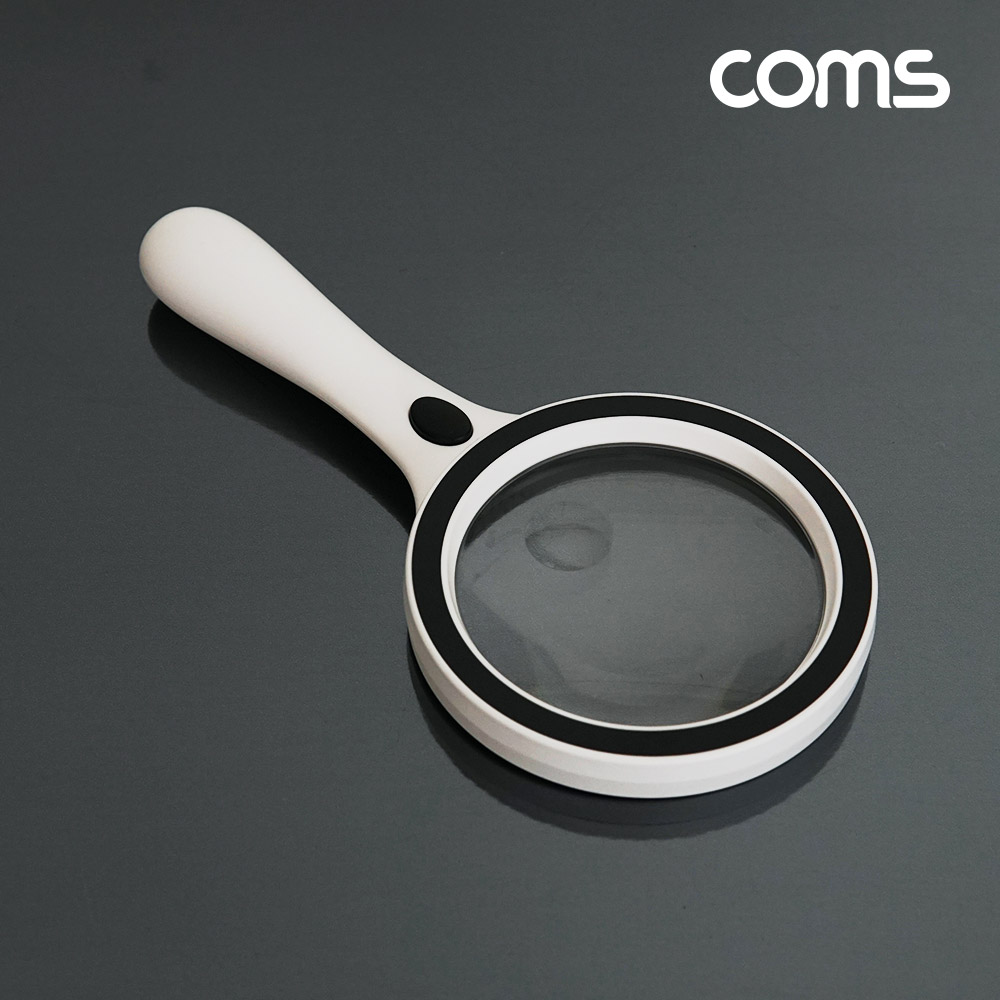 Coms 돋보기 확대경 듀얼 렌즈 LED 램프 85mm 20mm 독서용 학습용