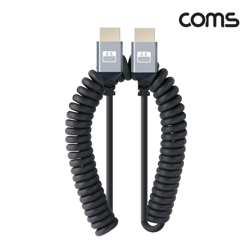 Coms HDMI 스프링 케이블 M/M 4K 60Hz UHD