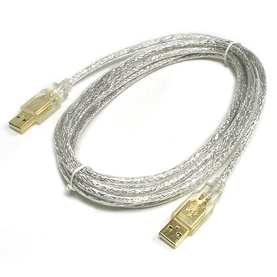 Coms USB 고급형 케이블(A/A), 3m 투명 GOLD