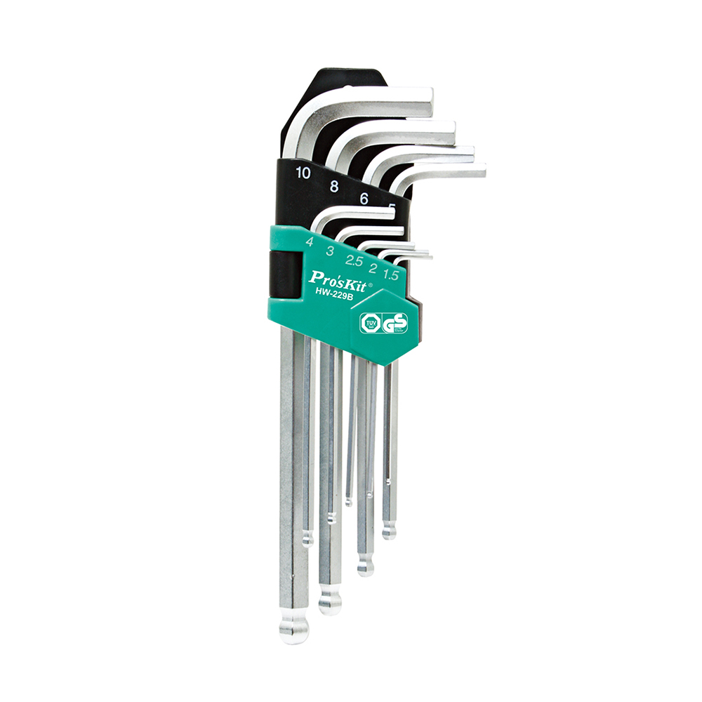 PROKIT (HW-229B) 볼형 육각 렌치 9pcs