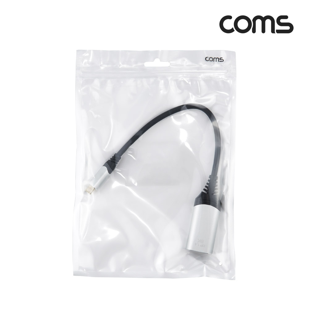 Coms USB Type C to DP 컨버터 케이블 8K@30Hz