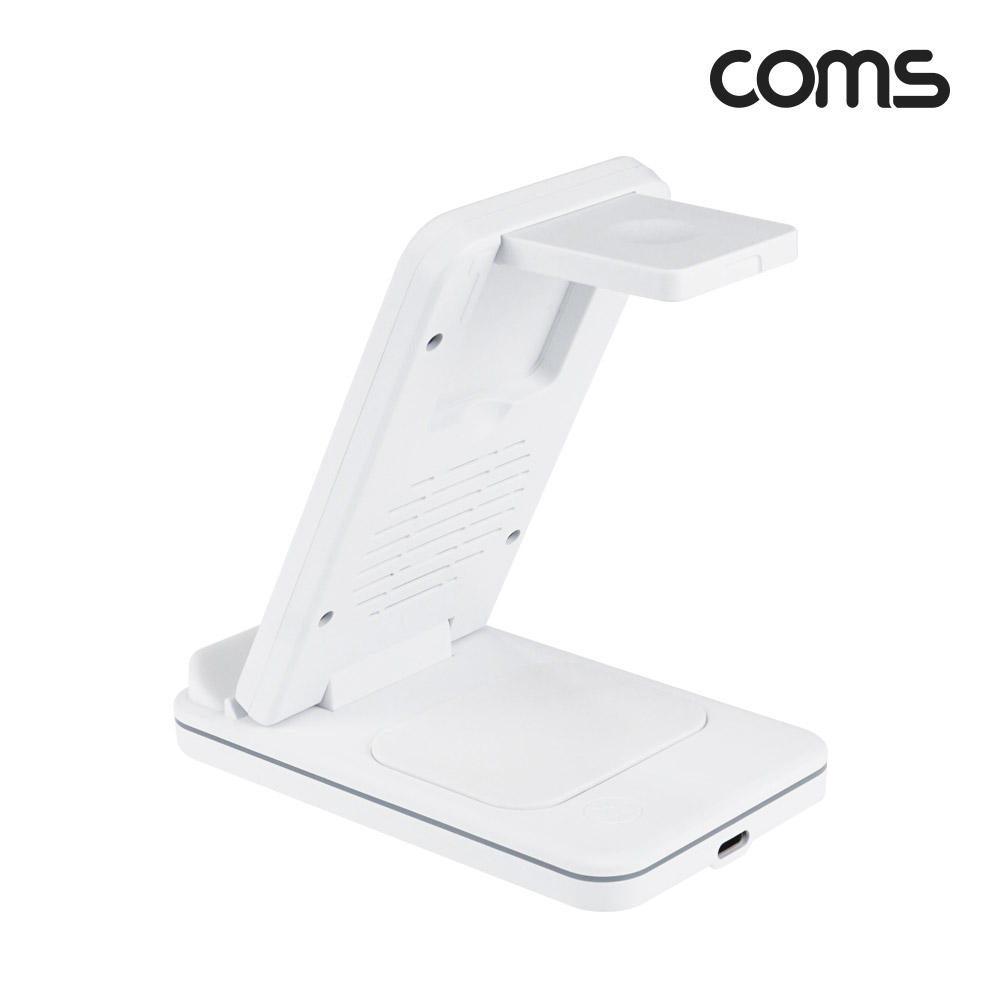 Coms 3 IN 1 멀티 고속 무선 충전기 갤럭시워치전용