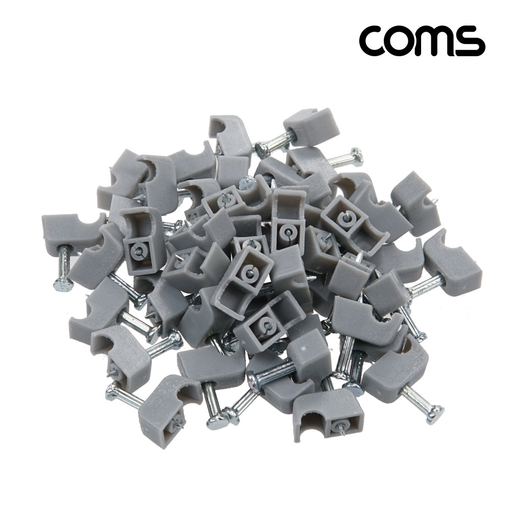 Coms 케이블 클립 50pcs 고정 못형 NT-1 4mm 케이블 타이