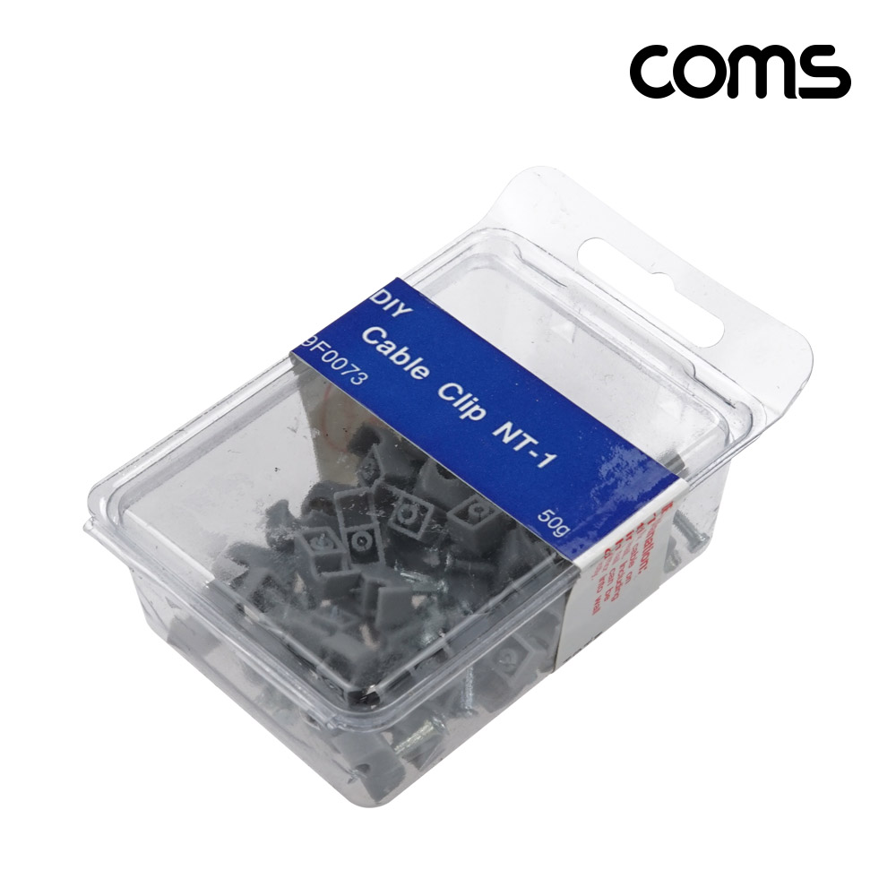 Coms 케이블 클립 50pcs 고정 못형 NT-1 4mm 케이블 타이