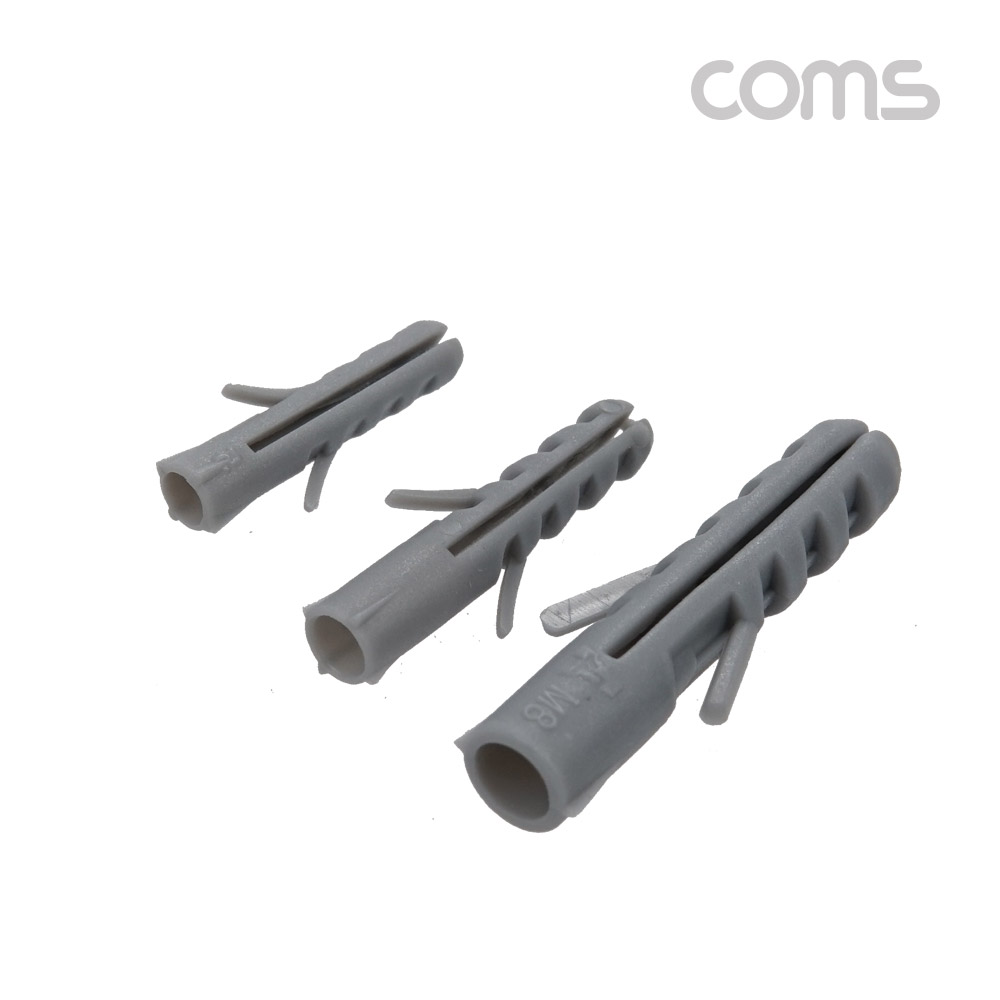 Coms 콘크리트 칼블럭 앙카 80pcs 5mm 6mm 8mm 피스 나사 서포트 앵커