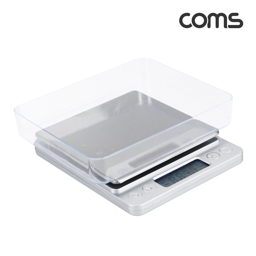 Coms 전자 정밀 저울 0.01g~500g TARE 영점 PCS 수량 측정 보석 휴대용 가정용