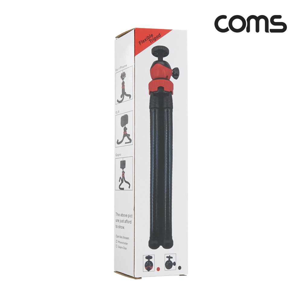 Coms 플렉시블 관절형 삼각대 거치대 미니 문어발 자바라 스마트폰홀더