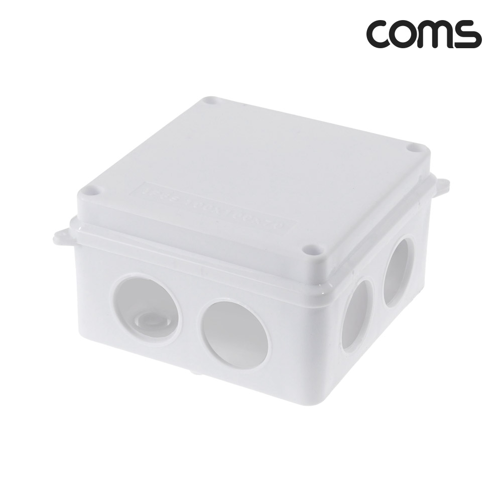 Coms CCTV 하이박스 정션박스 전기박스 112x112x65 방수 IP55