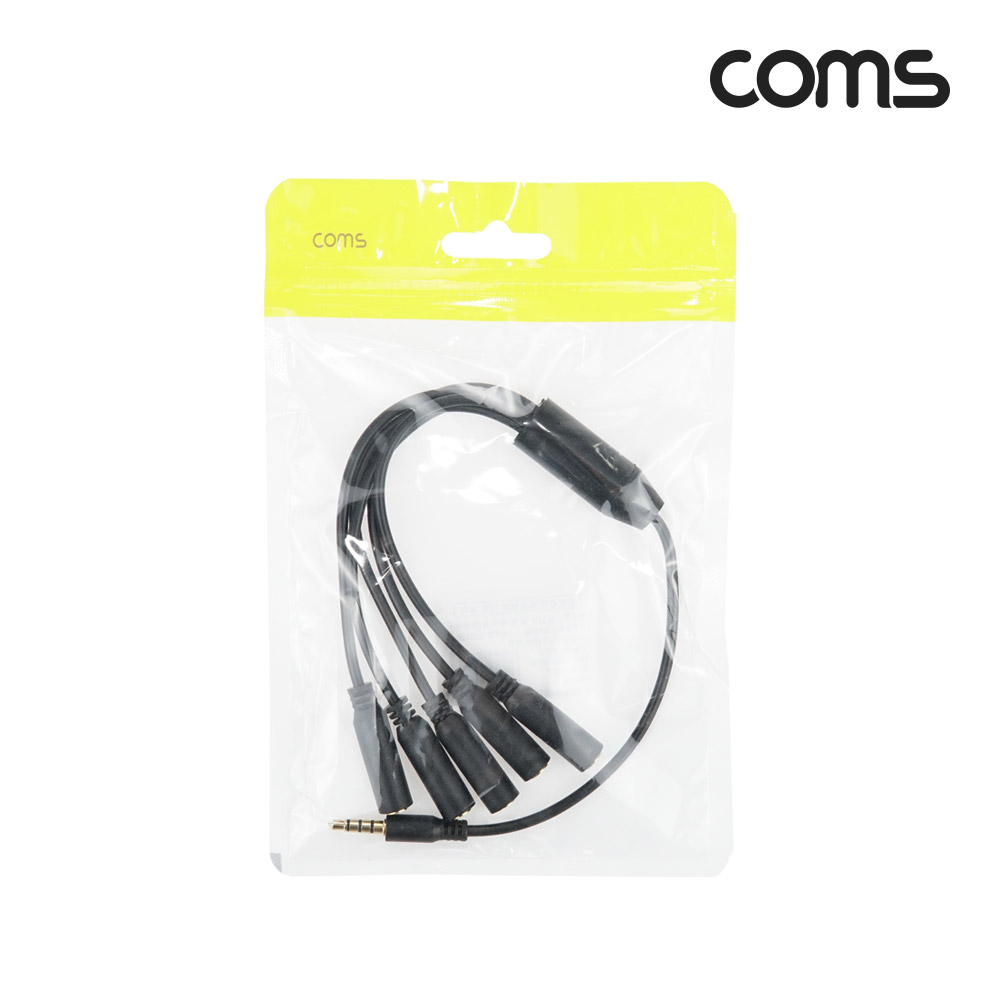 Coms 3.5mm 스테레오 분배 Y 케이블 젠더 30cm AUX Stereo M/Fx5