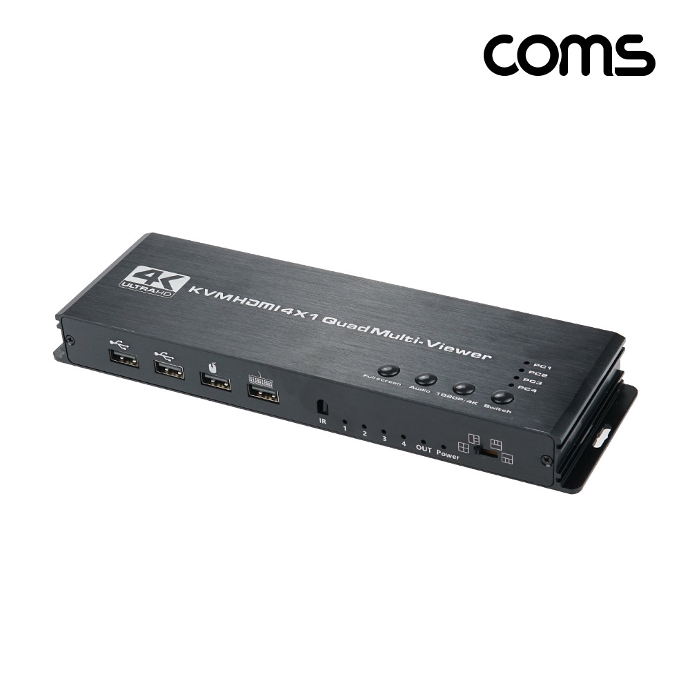 Coms HDMI 화면 분할기 KVM 선택기 멀티 4K30hz